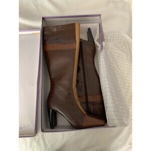 Vintage 1990's New York Transit 7M Multi Color Blocking Boots